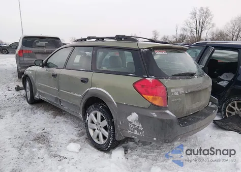 2006 Subaru Outback 2.5I from USA, damaged, VIN 4S4BP61C267326703